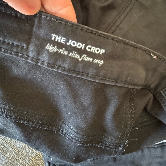 AG Adriano Goldschmeid High Rise Jodi Crop - Super Black - Picture 5 of 6